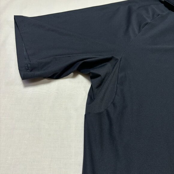 Lululemon Mens Stretch Golf Polo Short Sleeve Polo Classic Navy Blue Large - Picture 2 of 7